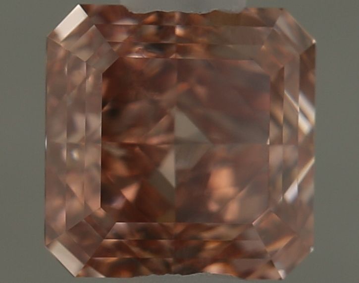 Asscher 0.54ct Fancy Intense Orangey Pink VS1 GIA #1533123049
