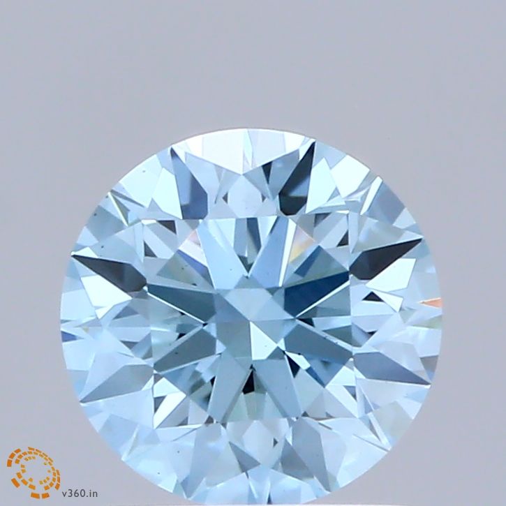 Round 1.04ct Fancy Vivid Blue VS1 IGI #LG670458153
