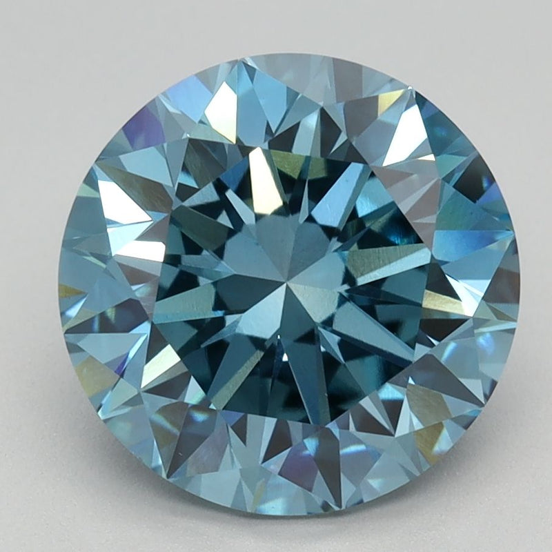 Round 3.02ct Fancy Vivid Blue VS1 IGI #LG591359834