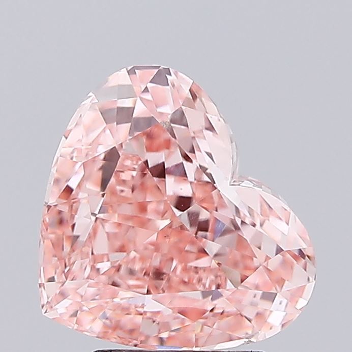 Heart 3.54ct Fancy Intense Brownish Pink VVS2 IGI #LG760574826