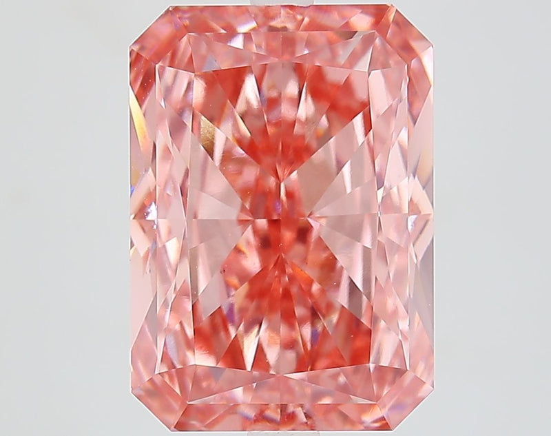 Radiant 7.04ct Fancy Vivid Pink VS1 IGI #LG651496114