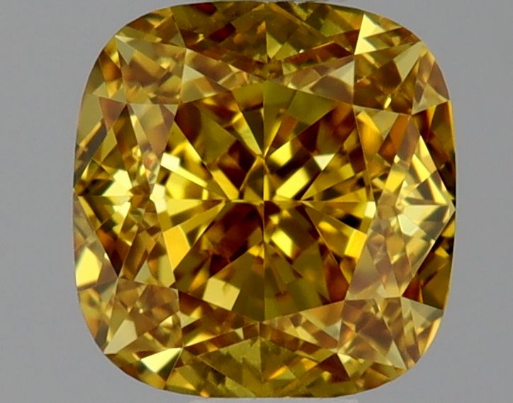 Cushion brilliant 0.51ct Fancy Deep Orangey Yellow VS2 GIA #2225583770