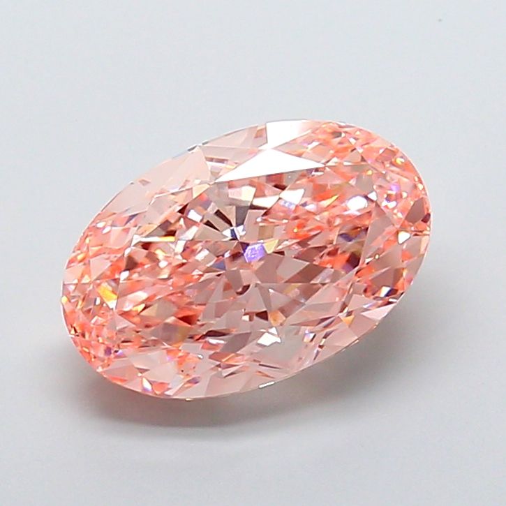 Oval 8.09ct Fancy Intense Pink VS1 IGI #LG763619131