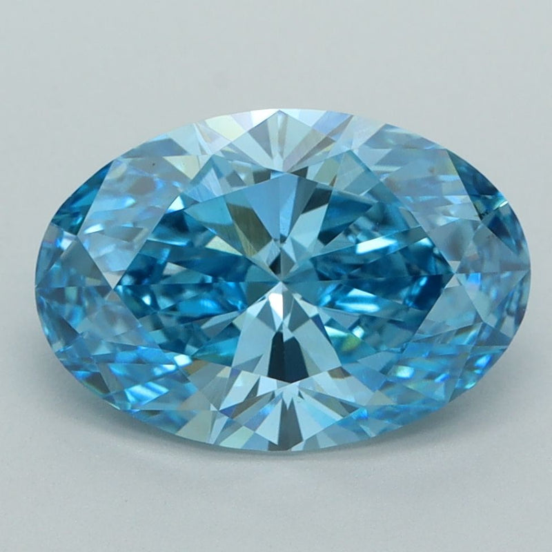 Oval 3.12ct Fancy Vivid Blue VS1 IGI #LG749574449