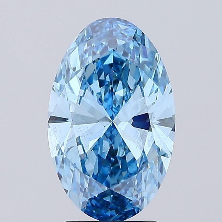 Oval 3.02ct Fancy Vivid Blue VS2 IGI #LG626411908