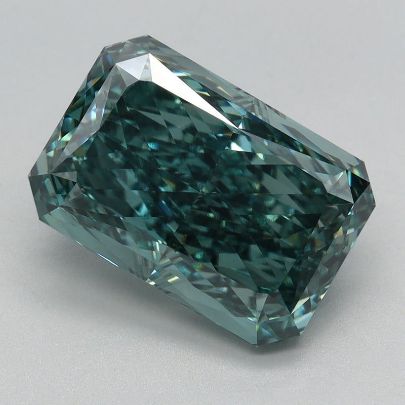 Radiant 3.72ct Fancy Vivid Green VS1 IGI #LG715571383