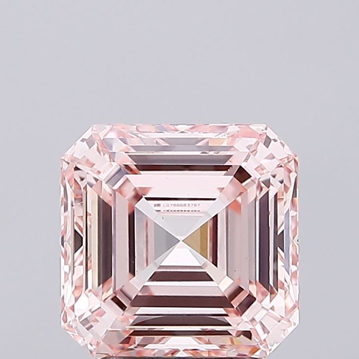 Asscher 3.02ct Fancy Intense Pink VS1 IGI #LG766683797