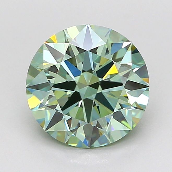 Round 1.88ct Fancy Vivid Green VVS2 IGI #LG746516946