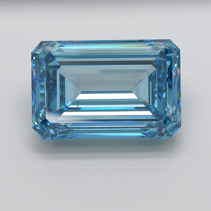 Emerald 32.19ct Fancy Vivid Blue VS2 IGI #LG750541175