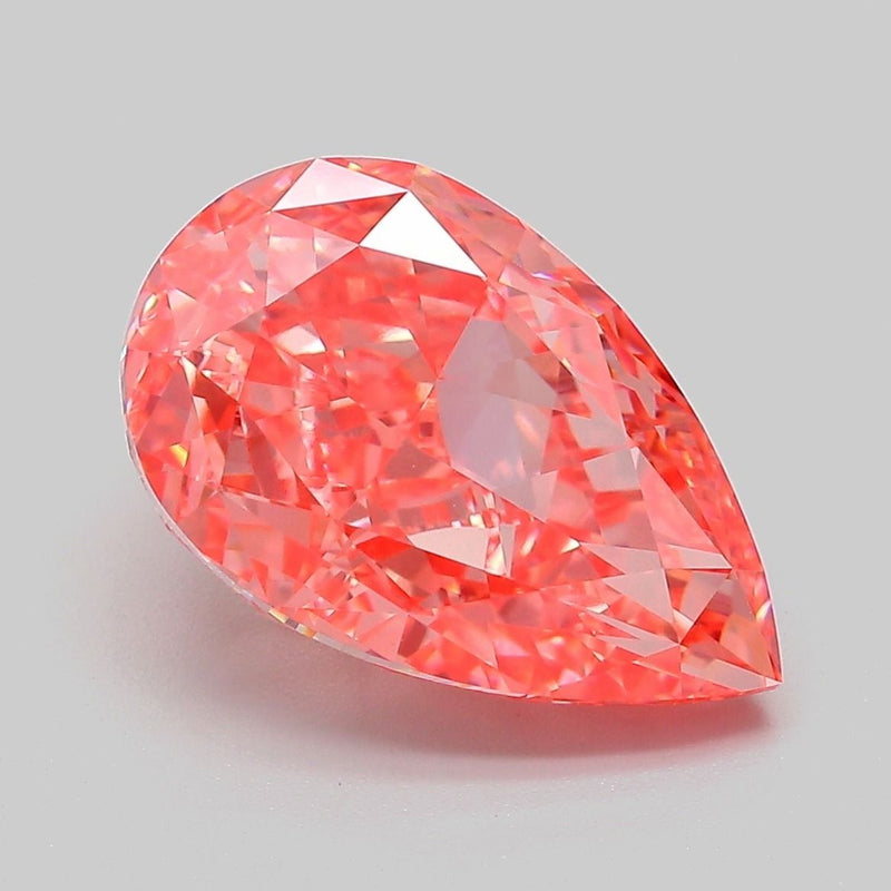 Pear 5.5ct Fancy Vivid Pink VVS2 IGI #LG757520532