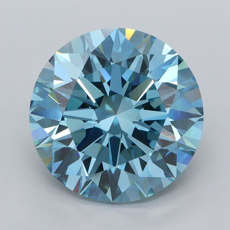 Round 5.01ct Fancy Vivid Blue VVS2 IGI #LG759505196