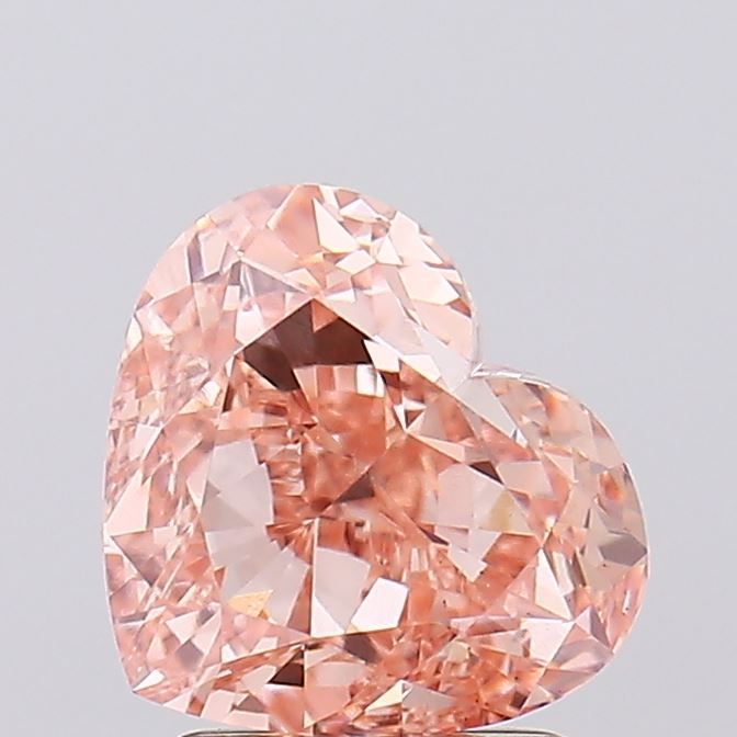 Heart 2.61ct Fancy Orangey Brown VS1 IGI #LG780657912