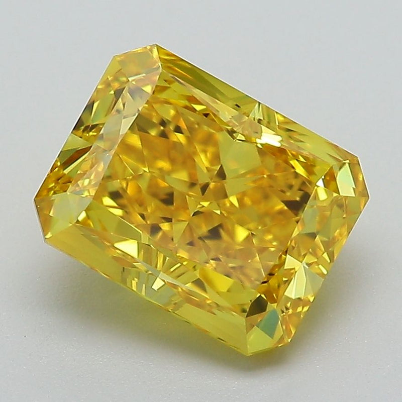 Radiant 3.35ct Fancy Vivid Yellow VVS2 IGI #LG586341581