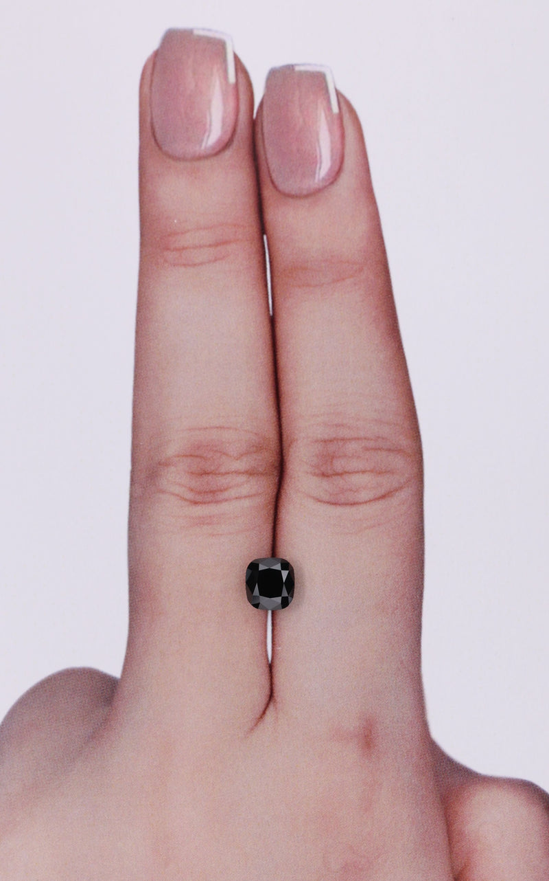 Cushion brilliant 1.04ct Fancy Black VVS2 GIA #5231782725