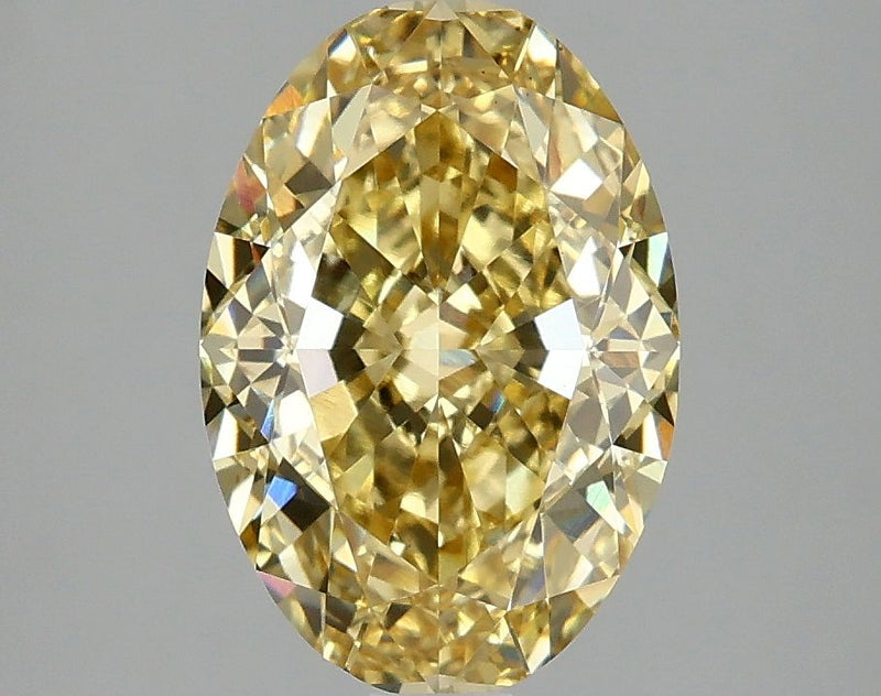 Oval 3.1ct Fancy Intense Yellow VS1 IGI #LG681597752