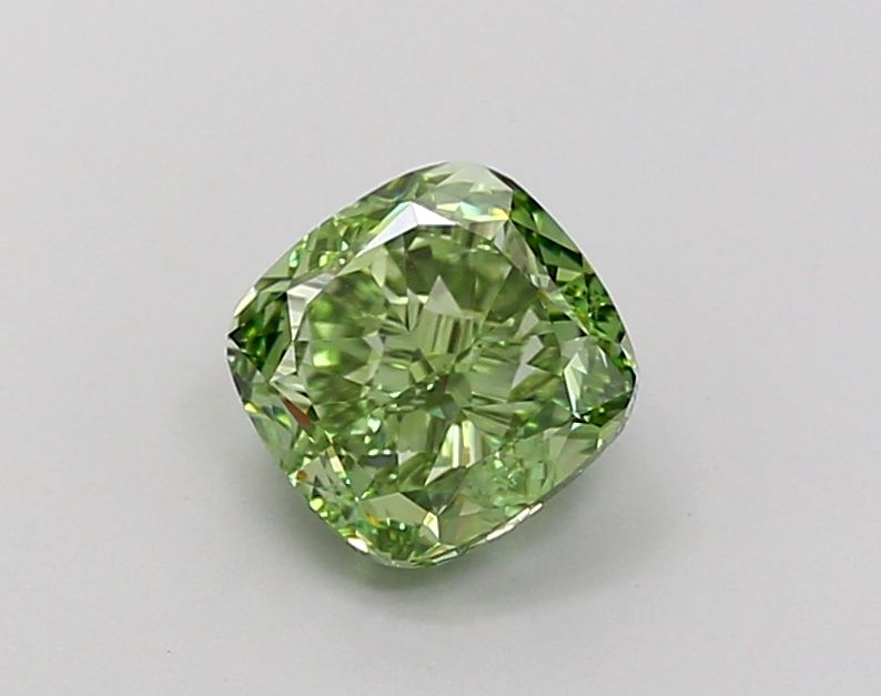 Cushion modified 1.45ct Fancy Vivid Green VS1 IGI #LG700514907