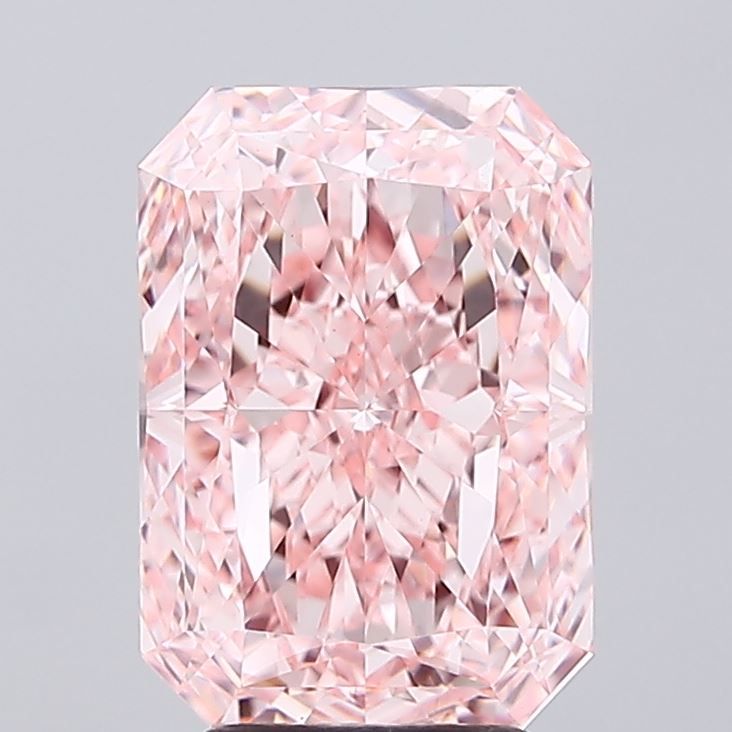 Radiant 4.2ct Fancy Vivid Pink VS1 IGI #LG789630138