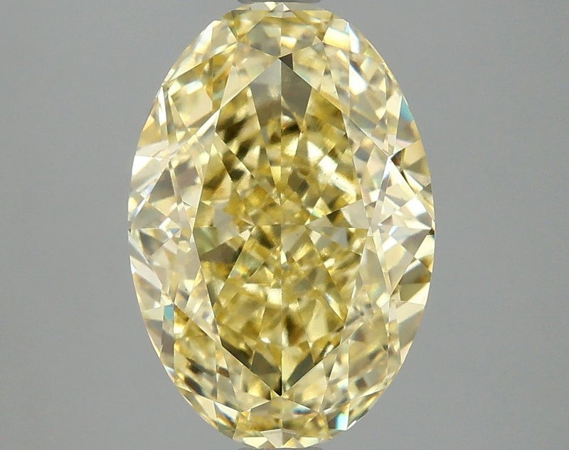 Oval 4.1ct Fancy Intense Yellow VS1 IGI #LG677575796