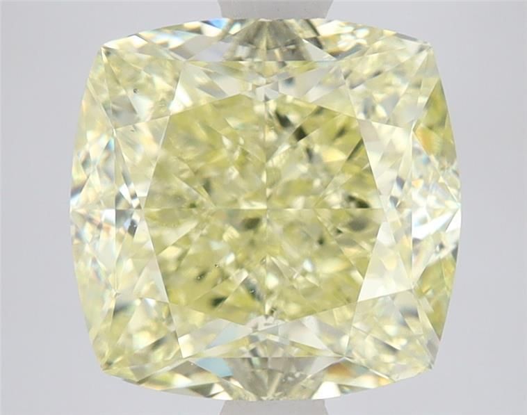 Cushion brilliant 5.02ct Fancy Light Yellow SI1 GIA #7541503124