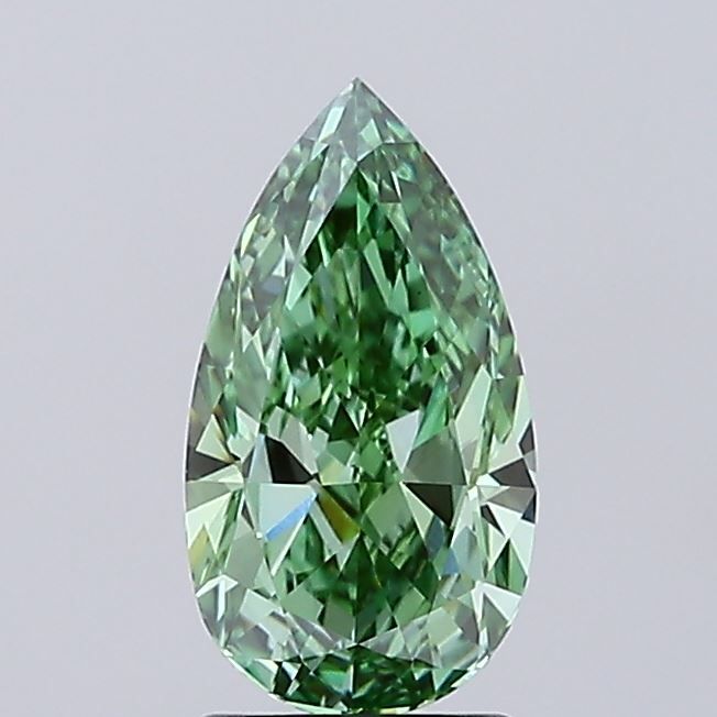 Pear 2.07ct Fancy Vivid Green VVS2 IGI #LG779609130