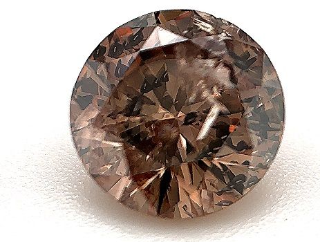 Round 1.02ct Fancy Dark Orangy Brown I2 GIA #2135109287