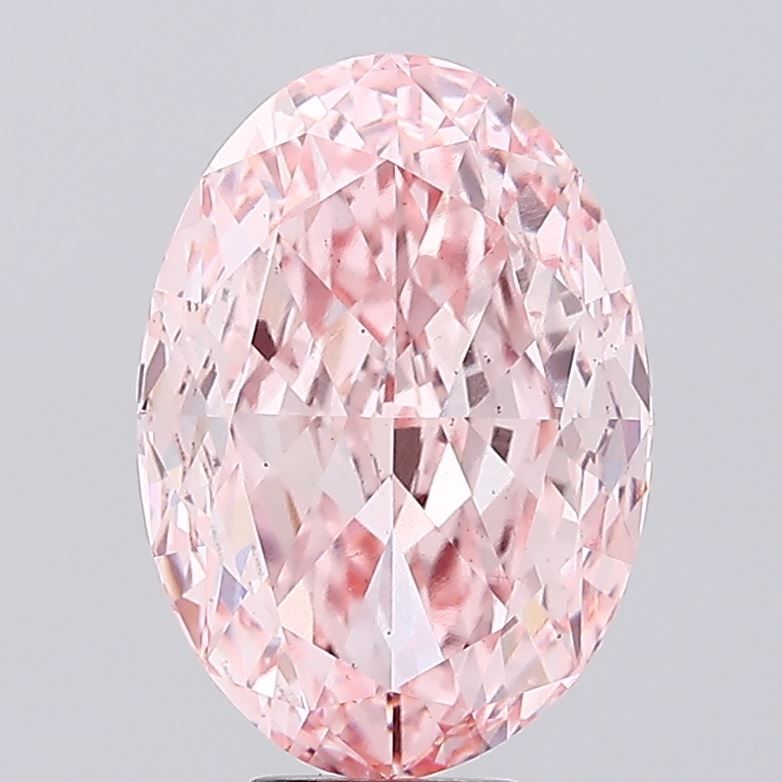 Oval 11.04ct Fancy Vivid Pink VS2 IGI #LG704547187
