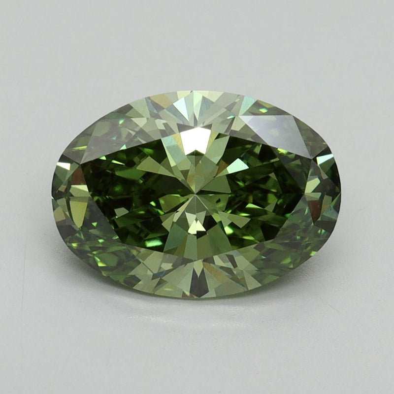 Oval 2.03ct Fancy Vivid Green VS2 IGI #LG706547329