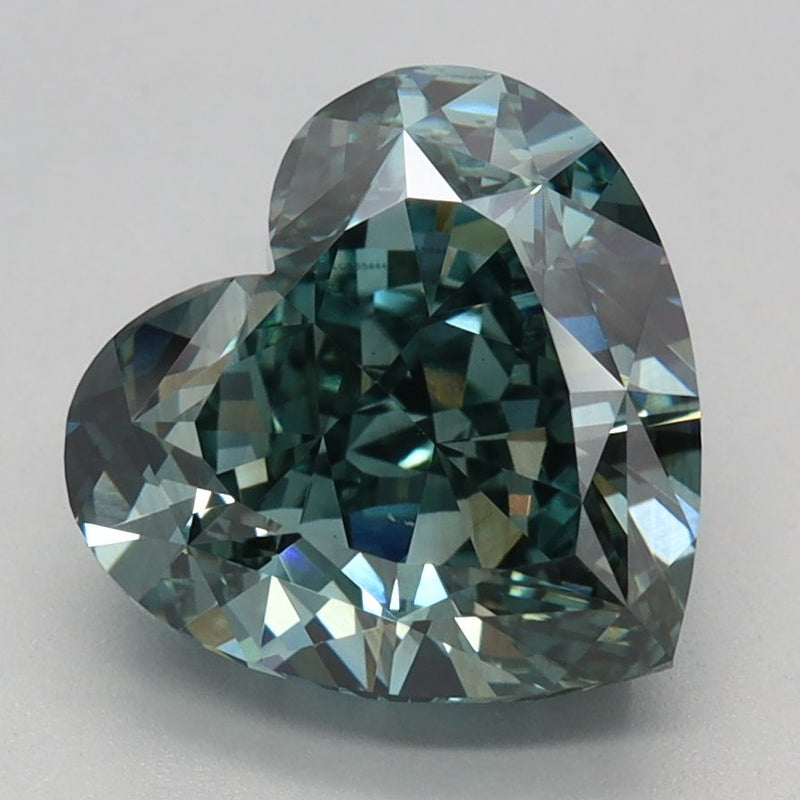 Heart 3.03ct Fancy Vivid Green VVS2 IGI #LG655444973