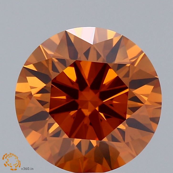 Round 3.26ct Fancy Deep Orange VS1 IGI #LG616411587