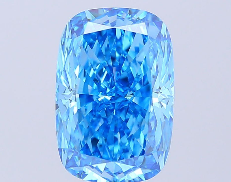 Cushion modified 5.06ct Fancy Vivid Blue VS1 IGI #LG773638149