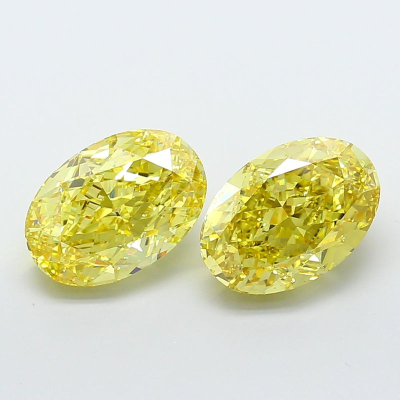 Oval 8.06ct Fancy Vivid Yellow VS1 IGI #LG771610727