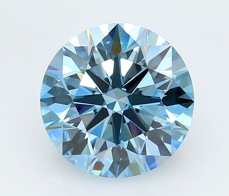 Round 3.12ct Fancy Vivid Blue VVS2 IGI #LG742520397