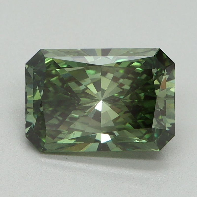 Radiant 2.07ct Fancy Vivid Green VS2 IGI #LG738512392