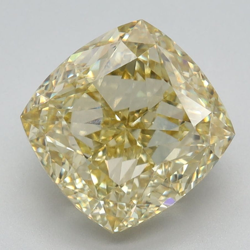 Cushion modified 3.41ct Fancy Intense Yellow VS1 IGI #LG608362644