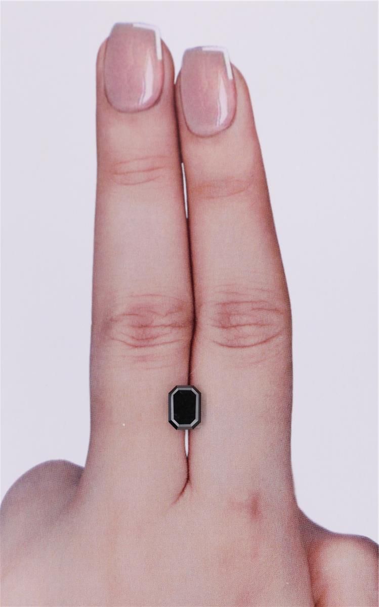 Emerald 1.02ct Fancy Black VVS2 GIA #6237780211