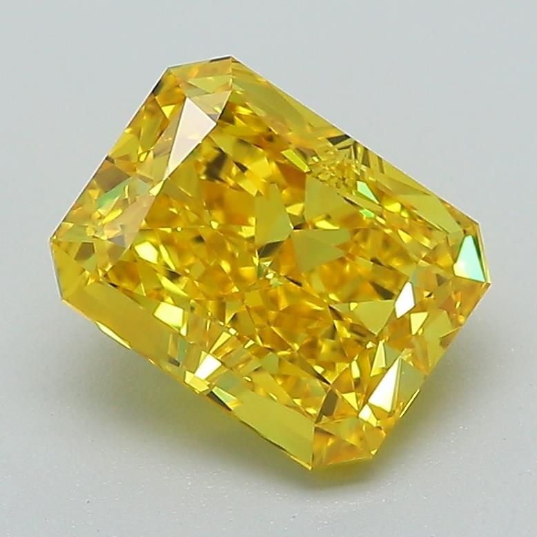Radiant 2.1ct Fancy Vivid Yellow VS1 IGI #LG588348185