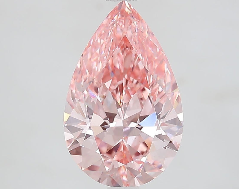 Pear 3.09ct Fancy Vivid Pink VS1 IGI #LG741557728