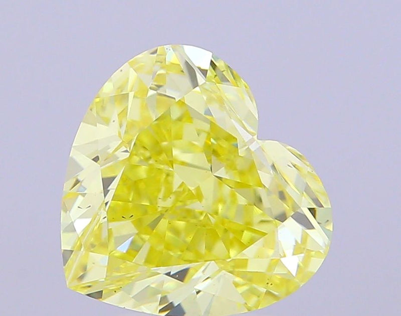 Heart 5.01ct Fancy Intense Yellow VS1 IGI #LG774655362