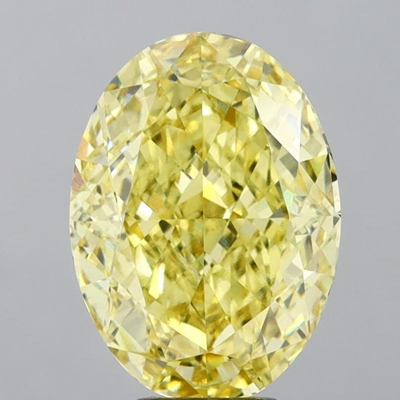 Oval 7.06ct Fancy Intense Yellow VS1 IGI #LG741518632