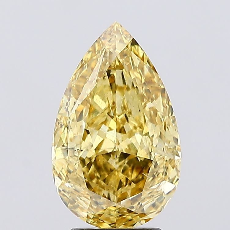 Pear 3.58ct Fancy Vivid Yellow SI1 IGI #LG671477656