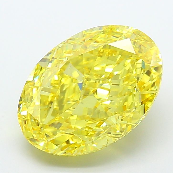 Oval 9.7ct Fancy Vivid Yellow VS2 IGI #LG743566870