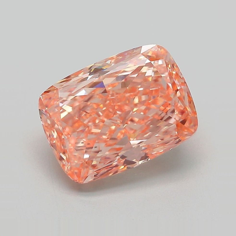 Cushion modified 3.69ct Fancy Vivid Pinkish Orange VVS2 IGI #LG729585172