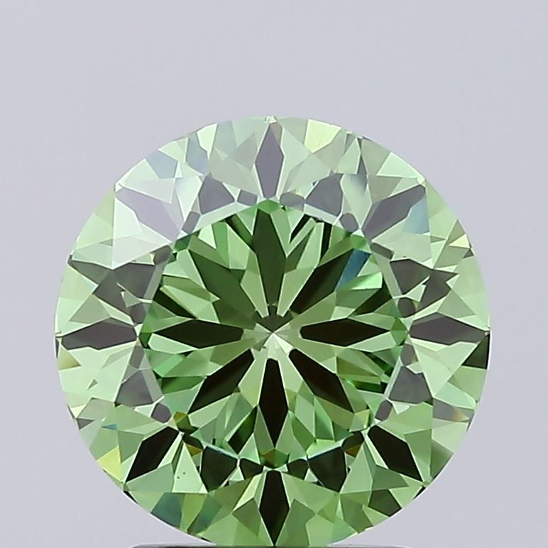 Round 2.53ct Fancy Vivid Green VS1 IGI #LG752595385