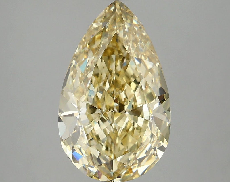 Pear 4.01ct Fancy Intense Yellow VS1 IGI #LG665427508