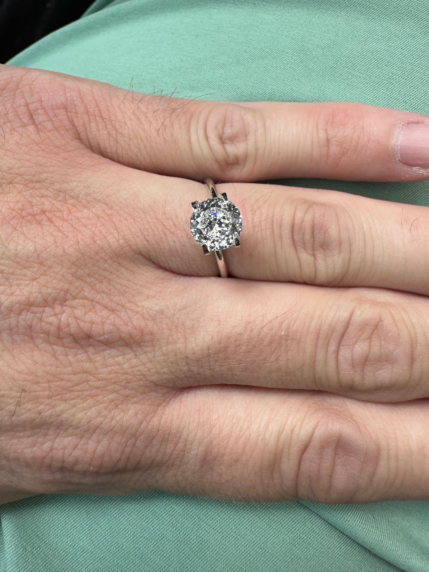 2.05 D VVS2 Lab Grown Diamond Portuguese Cut