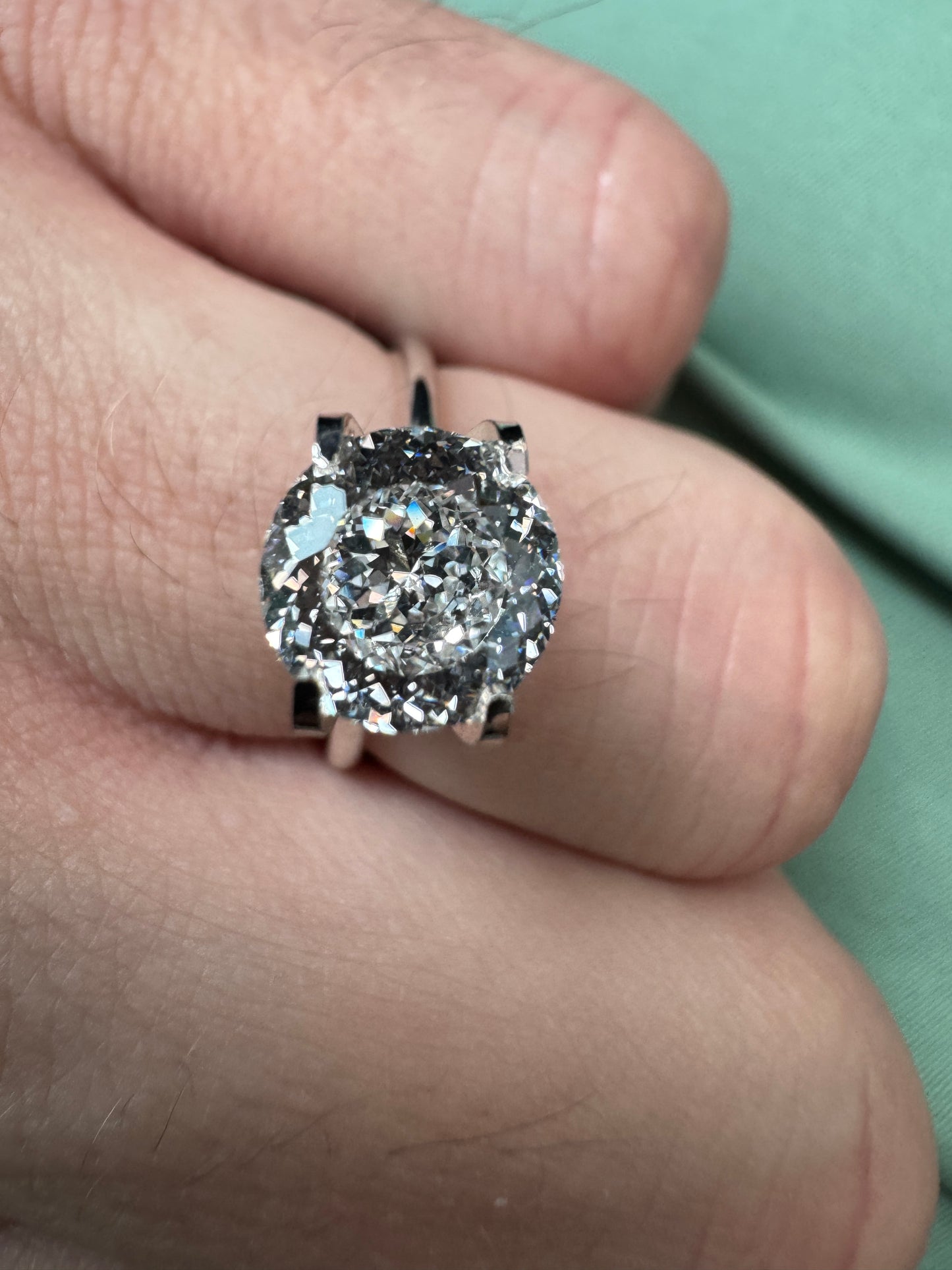 2.05 D VVS2 Lab Grown Diamond Portuguese Cut