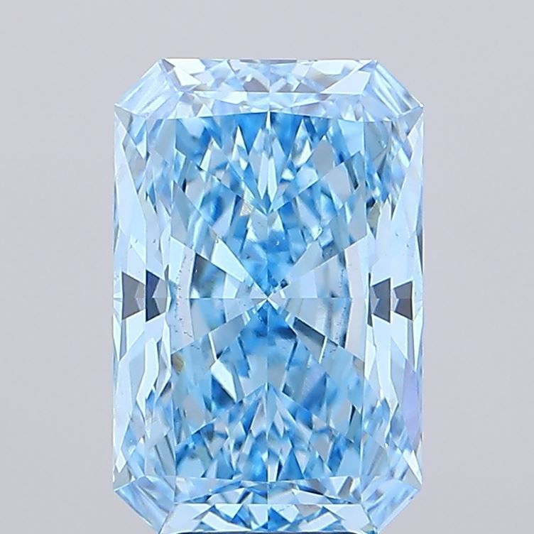 Radiant 7.02ct Fancy Vivid Blue VS2 IGI #LG780611719