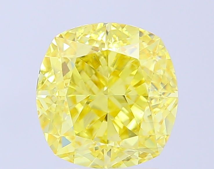 Cushion modified 4.54ct Fancy Vivid Yellow VS1 IGI #LG778666885