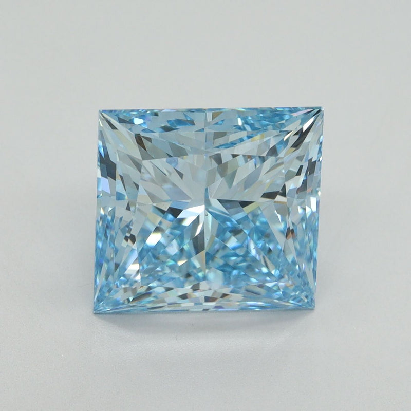 Princess 5.08ct Fancy Vivid Blue VS2 IGI #LG667457746