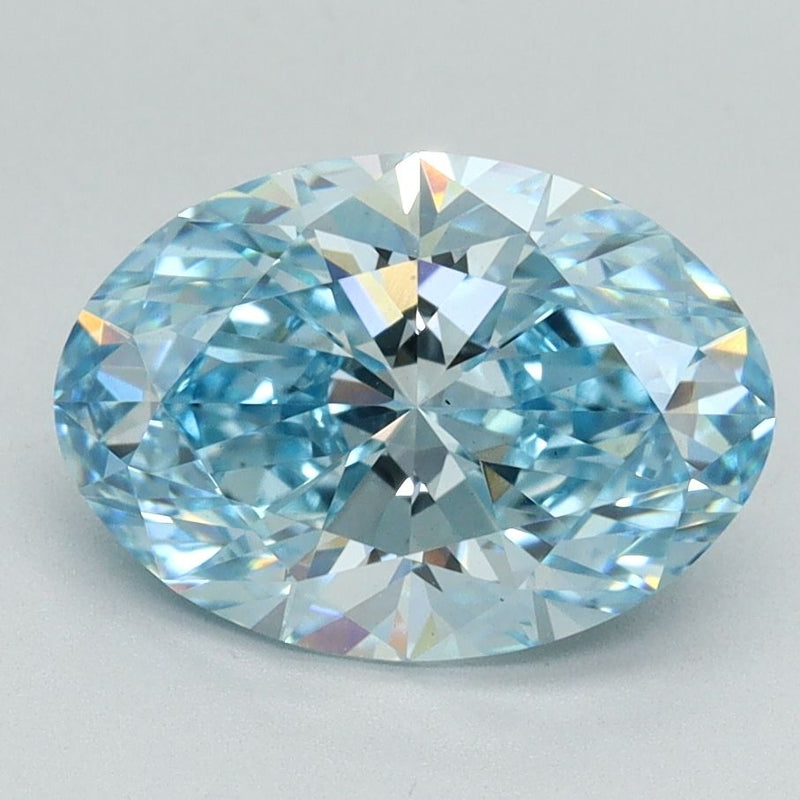 Oval 2.52ct Fancy Vivid Blue VS2 IGI #LG632499640